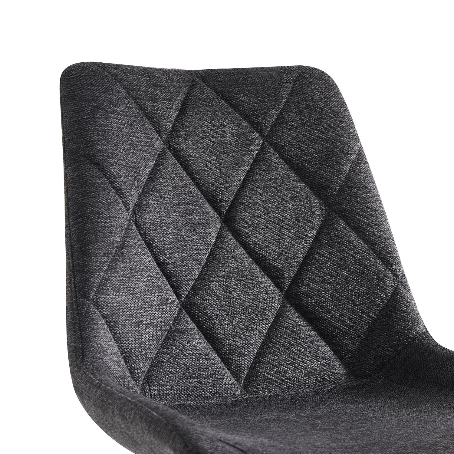 Esszimmerstühle 2er Set TANIA – Polsterstuhl mit Steppung & Holzbeinen