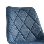 Esszimmerstühle 2er Set TANIA – Polsterstuhl mit Steppung & Holzbeinen