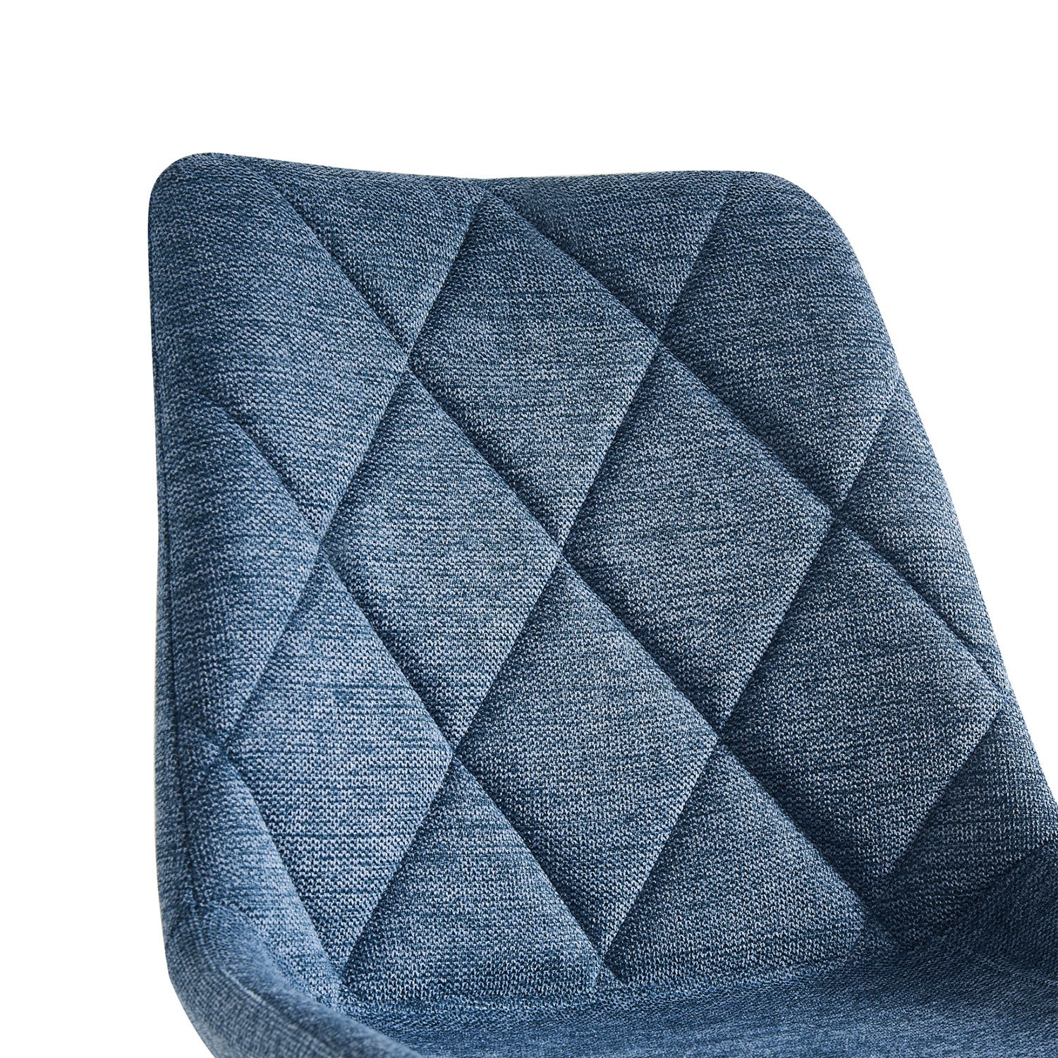 Esszimmerstühle 2er Set TANIA – Polsterstuhl mit Steppung & Holzbeinen