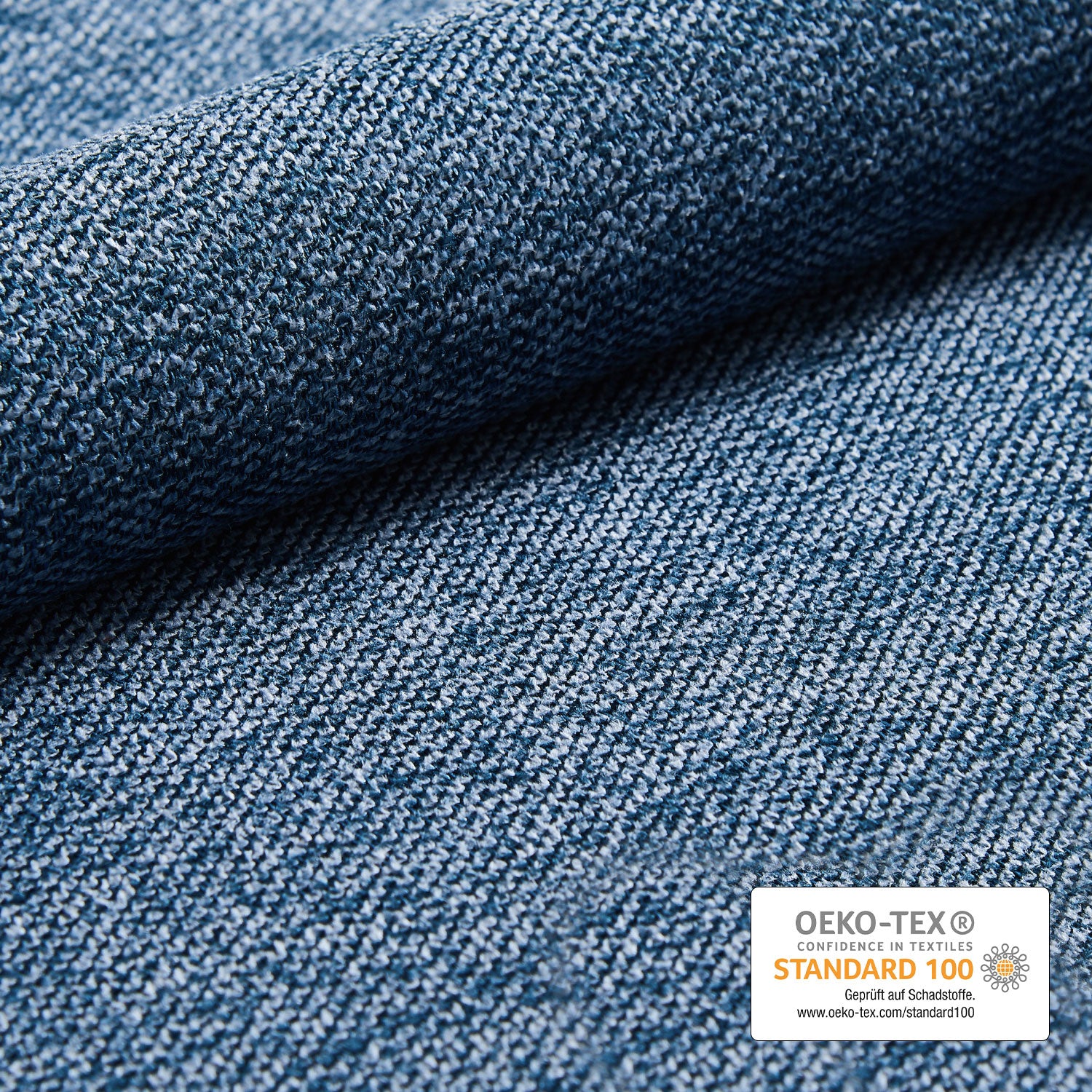 Esszimmerstühle 2er Set TANIA – Polsterstuhl mit Steppung & Holzbeinen