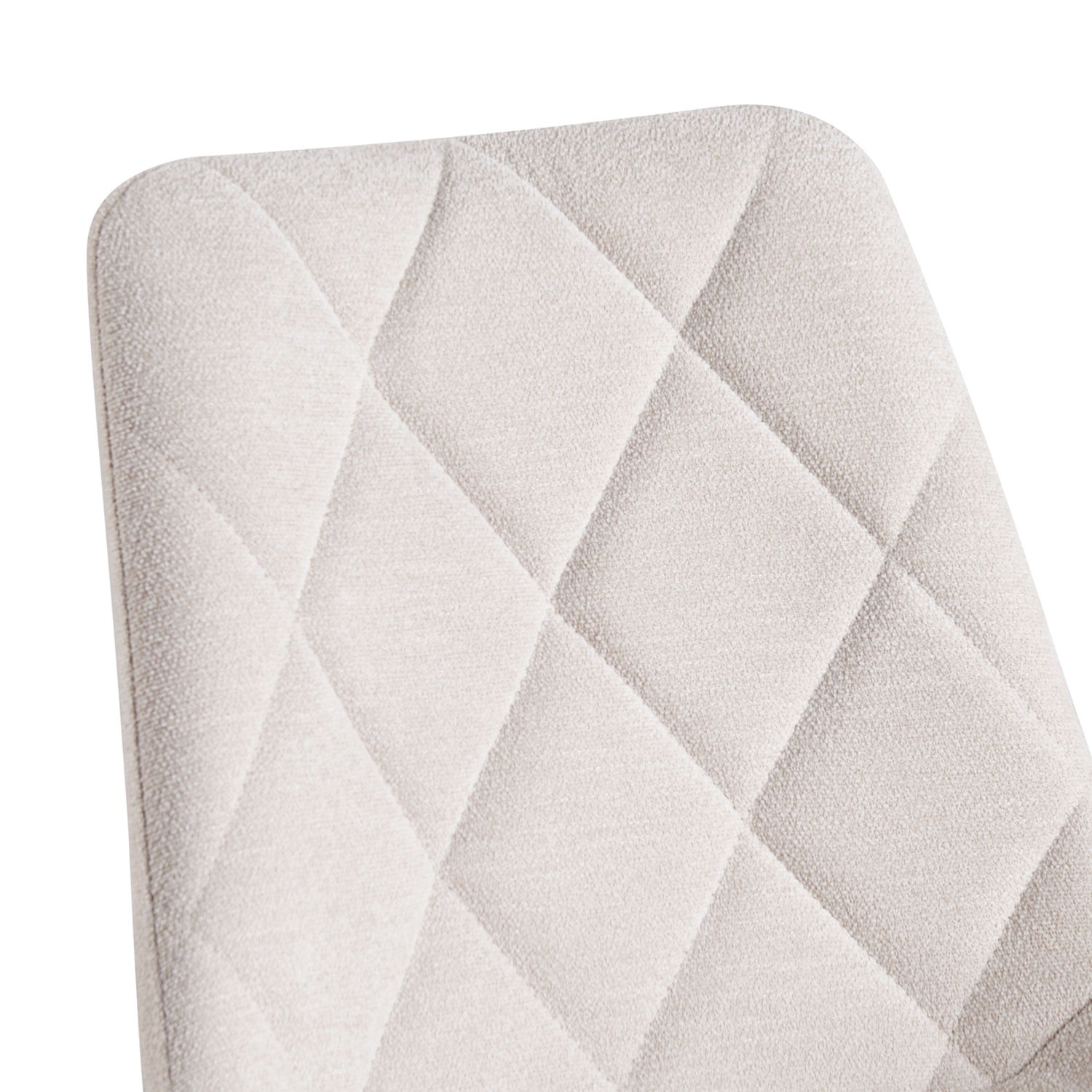 Esszimmerstühle 2er Set TANIA – Polsterstuhl mit Steppung & Holzbeinen