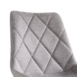 Esszimmerstühle 2er Set TANIA – Polsterstuhl mit Steppung & Holzbeinen