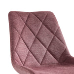 Esszimmerstühle 2er Set TANIA – Polsterstuhl mit Steppung & Holzbeinen