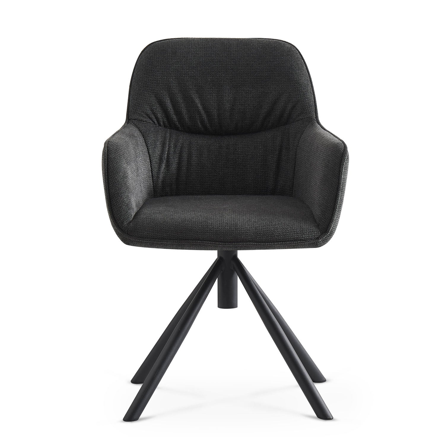 LATONA – Drehbarer Polsterstuhl mit Armlehne & Metallgestell