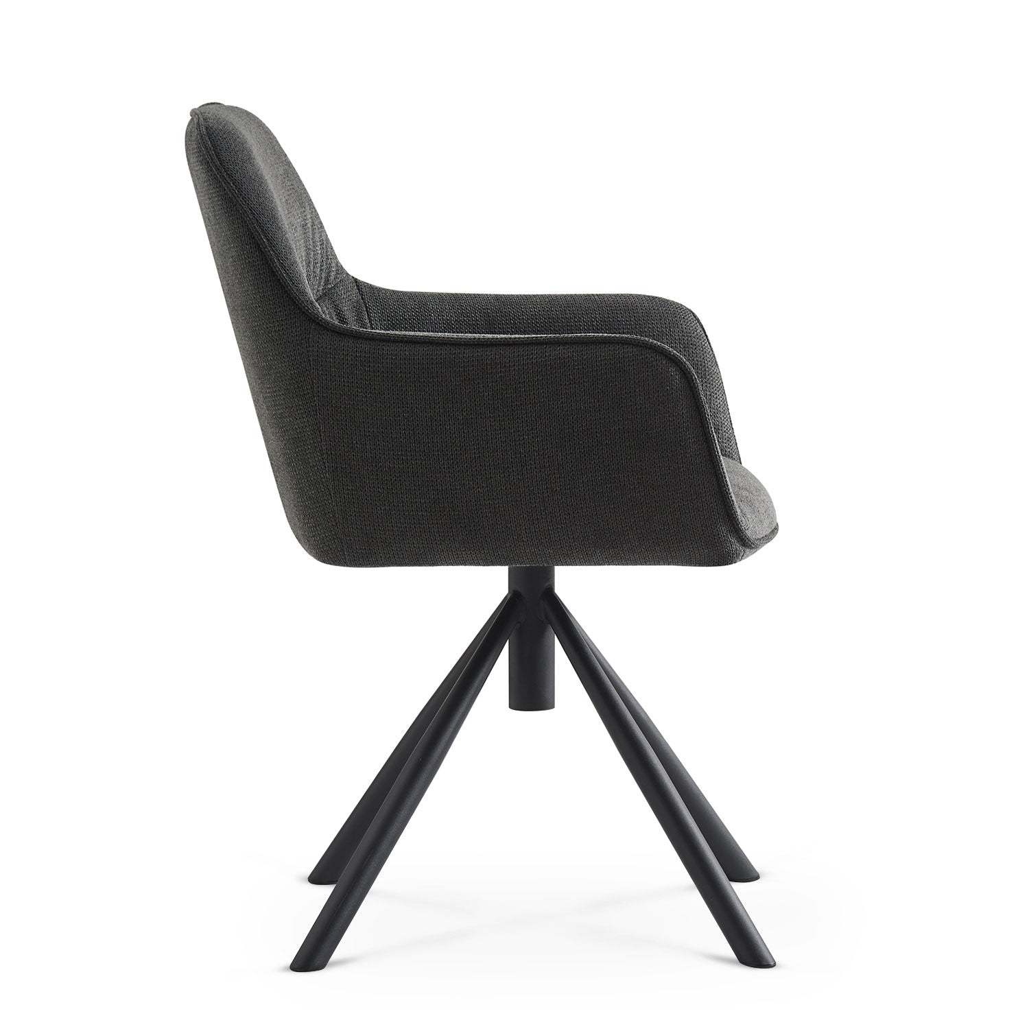 LATONA – Drehbarer Polsterstuhl mit Armlehne & Metallgestell