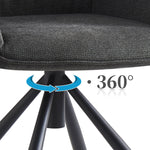 LATONA – Drehbarer Polsterstuhl mit Armlehne & Metallgestell