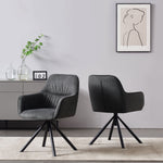 LATONA – Drehbarer Polsterstuhl mit Armlehne & Metallgestell