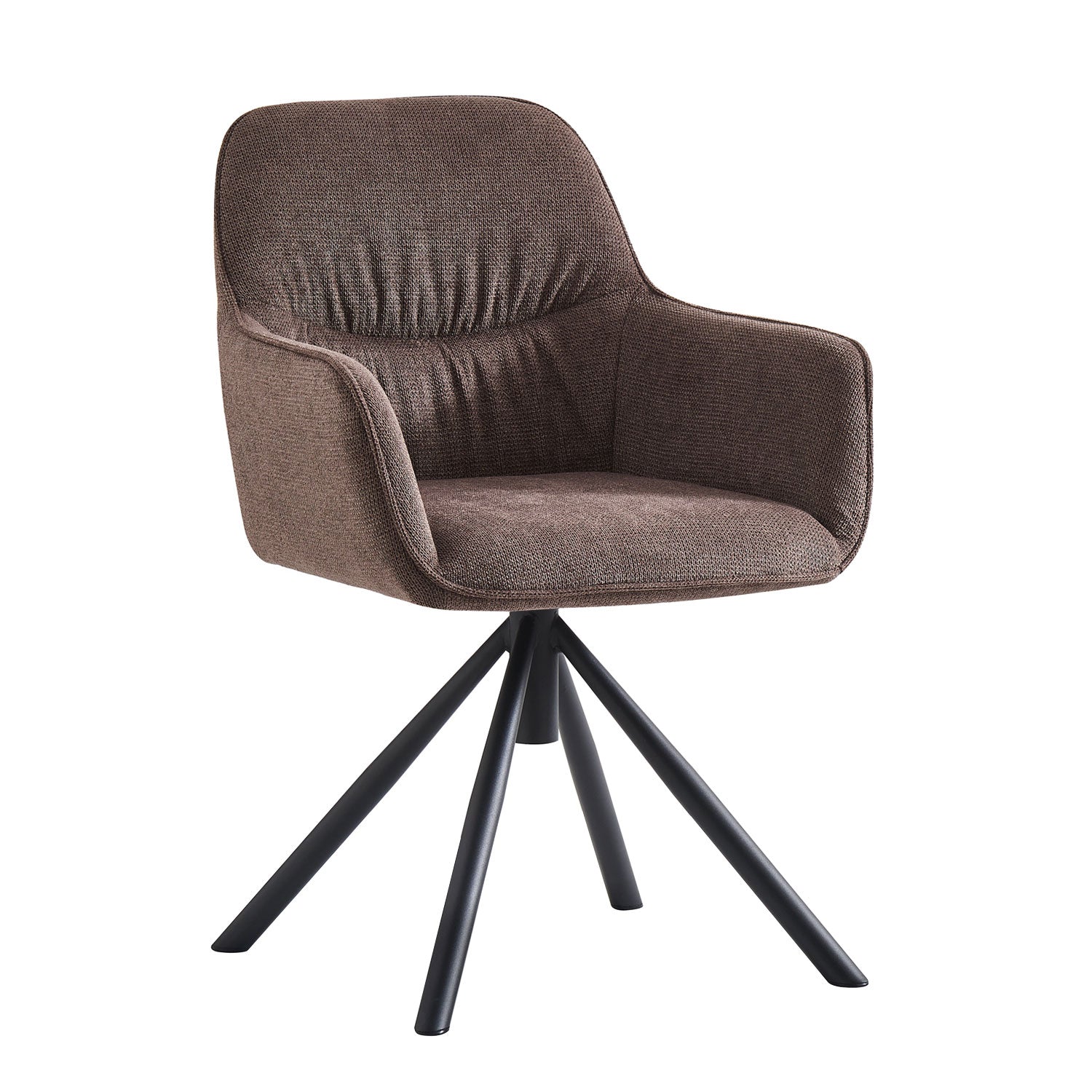 LATONA – Drehbarer Polsterstuhl mit Armlehne & Metallgestell