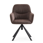 LATONA – Drehbarer Polsterstuhl mit Armlehne & Metallgestell