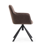 LATONA – Drehbarer Polsterstuhl mit Armlehne & Metallgestell