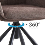 LATONA – Drehbarer Polsterstuhl mit Armlehne & Metallgestell