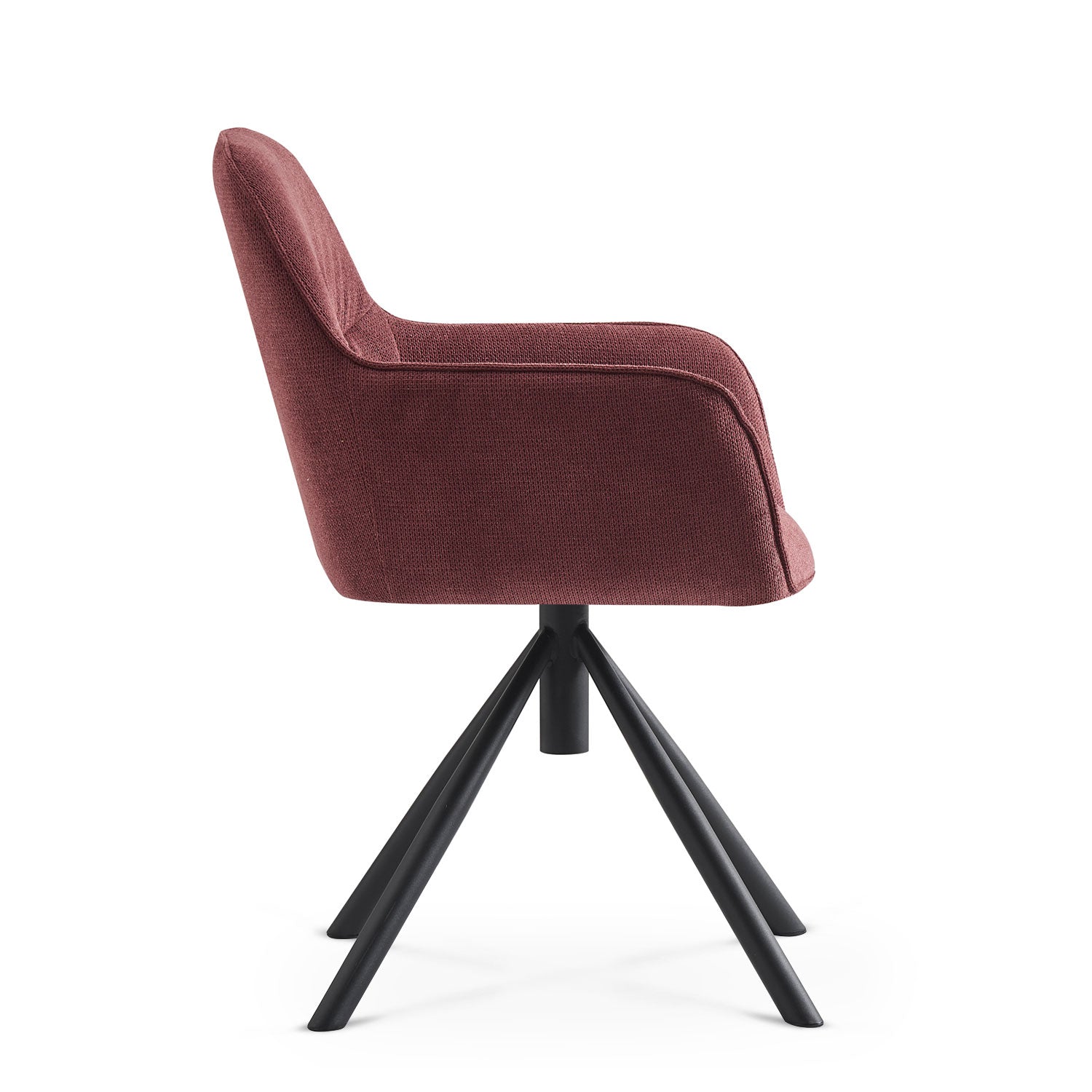 LATONA – Drehbarer Polsterstuhl mit Armlehne & Metallgestell