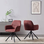 LATONA – Drehbarer Polsterstuhl mit Armlehne & Metallgestell