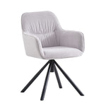 LATONA – Drehbarer Polsterstuhl mit Armlehne & Metallgestell