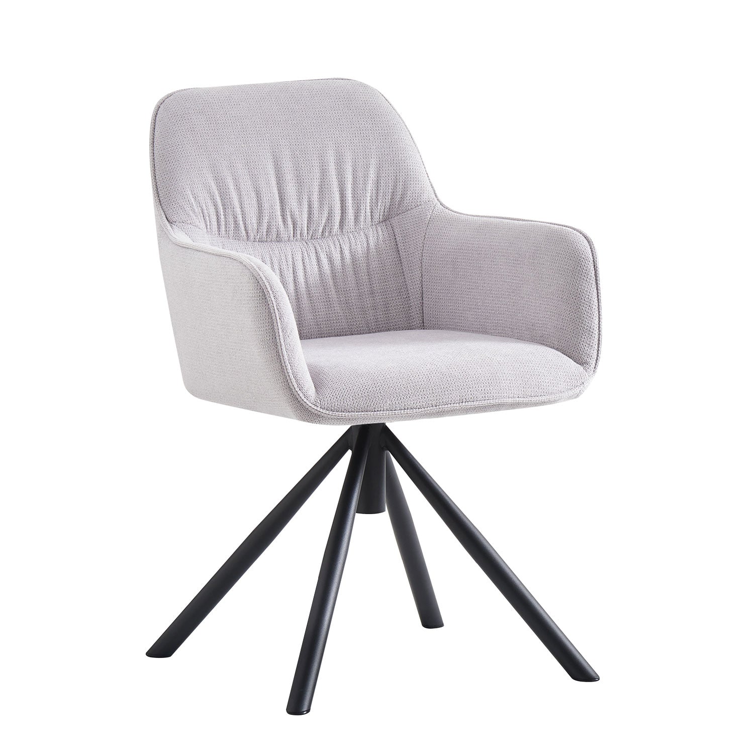 LATONA – Drehbarer Polsterstuhl mit Armlehne & Metallgestell