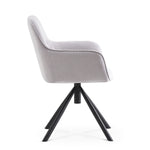 LATONA – Drehbarer Polsterstuhl mit Armlehne & Metallgestell