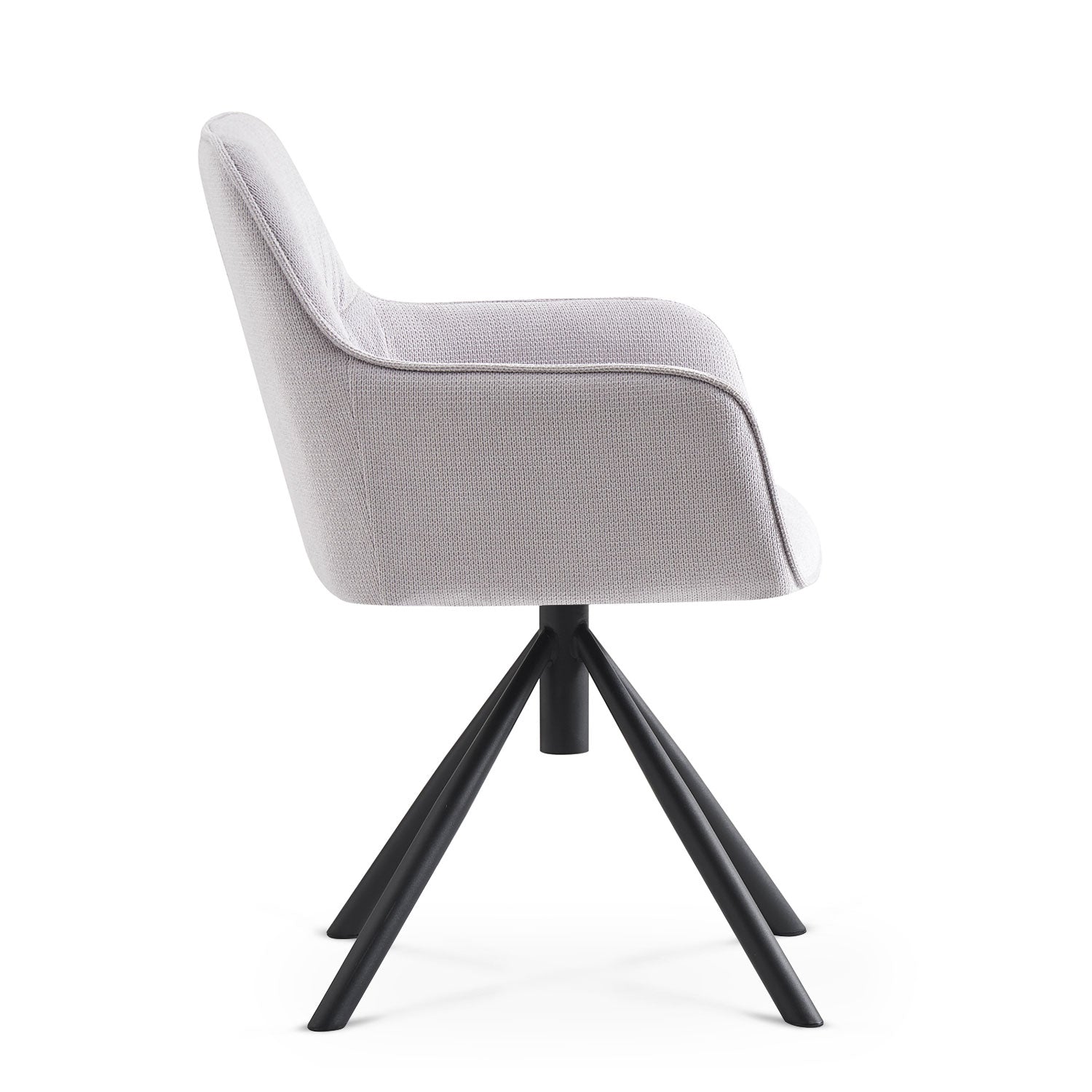 LATONA – Drehbarer Polsterstuhl mit Armlehne & Metallgestell