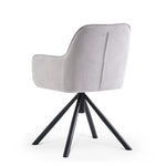 LATONA – Drehbarer Polsterstuhl mit Armlehne & Metallgestell