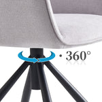 LATONA – Drehbarer Polsterstuhl mit Armlehne & Metallgestell