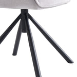 LATONA – Drehbarer Polsterstuhl mit Armlehne & Metallgestell