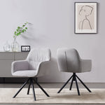 LATONA – Drehbarer Polsterstuhl mit Armlehne & Metallgestell