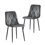 C-Ware Esszimmerstuhl VICKA, 2er Set, Grau  (ungeprüfte Retoure)