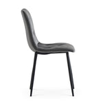 C-Ware Esszimmerstuhl VICKA, 2er Set, Grau  (ungeprüfte Retoure)