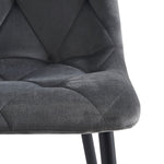 C-Ware Esszimmerstuhl VICKA, 2er Set, Grau  (ungeprüfte Retoure)