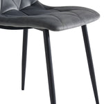 C-Ware Esszimmerstuhl VICKA, 2er Set, Grau  (ungeprüfte Retoure)