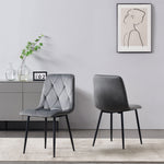 C-Ware Esszimmerstuhl VICKA, 2er Set, Grau  (ungeprüfte Retoure)