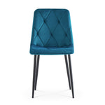 C-Ware Esszimmerstuhl VICKA, 4er Set, Petrol  (ungeprüfte Retoure)