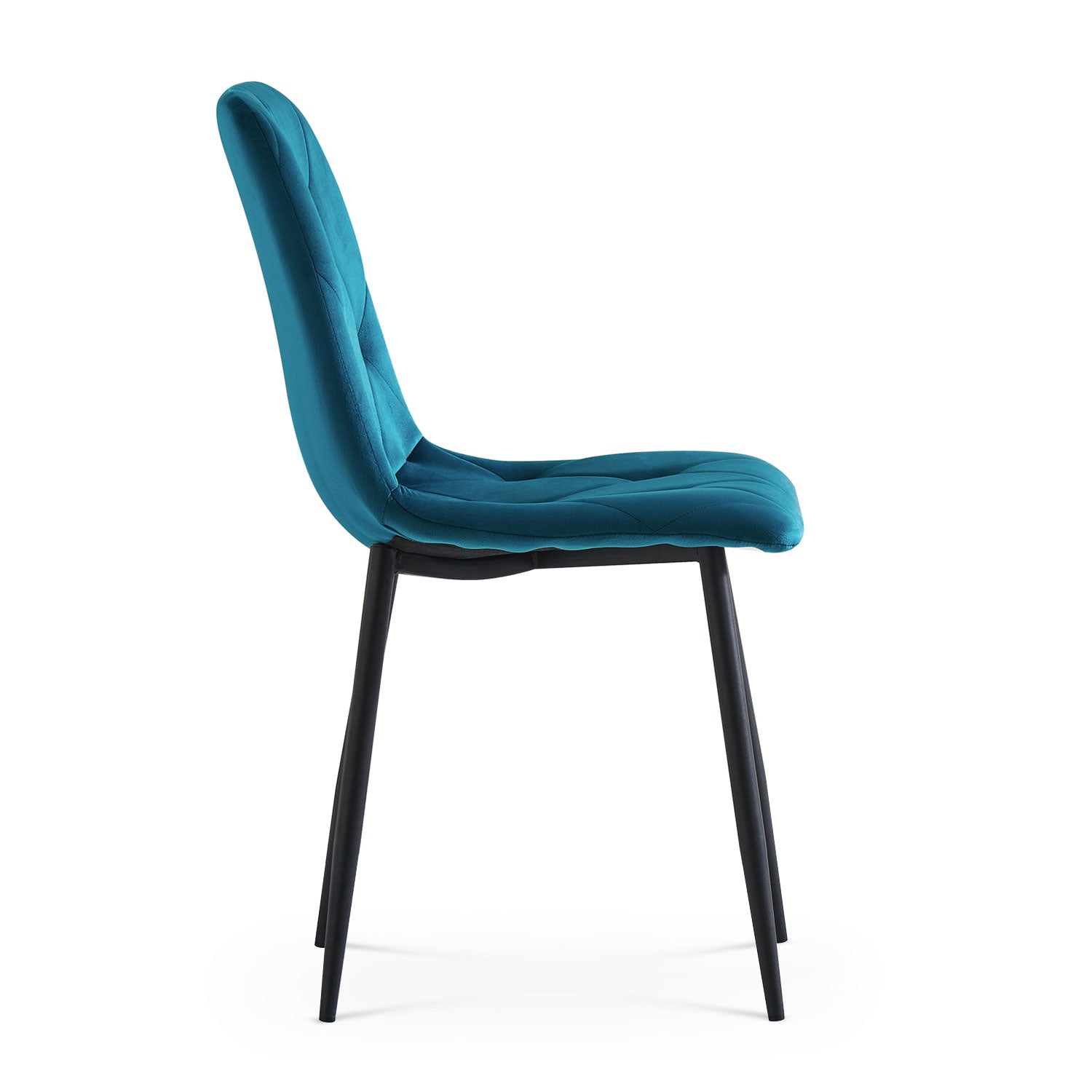 C-Ware Esszimmerstuhl VICKA, 4er Set, Petrol  (ungeprüfte Retoure)