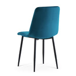 C-Ware Esszimmerstuhl VICKA, 4er Set, Petrol  (ungeprüfte Retoure)