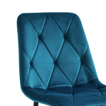 C-Ware Esszimmerstuhl VICKA, 4er Set, Petrol  (ungeprüfte Retoure)