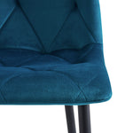 C-Ware Esszimmerstuhl VICKA, 4er Set, Petrol  (ungeprüfte Retoure)