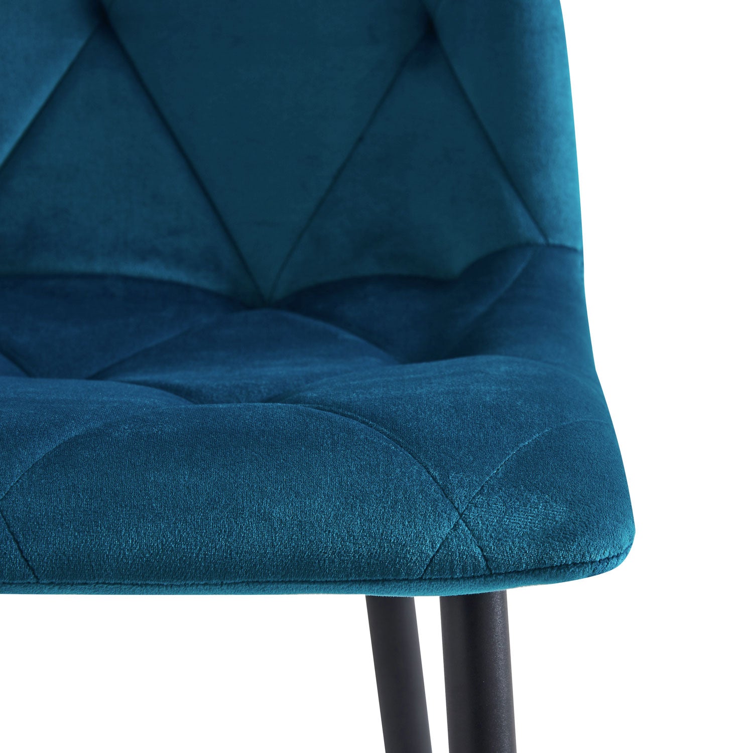 C-Ware Esszimmerstuhl VICKA, 4er Set, Petrol  (ungeprüfte Retoure)