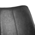 Esszimmerstühle 2er Set MATS – Polsterstuhl in Vintage-Lederoptik mit Metallgestell