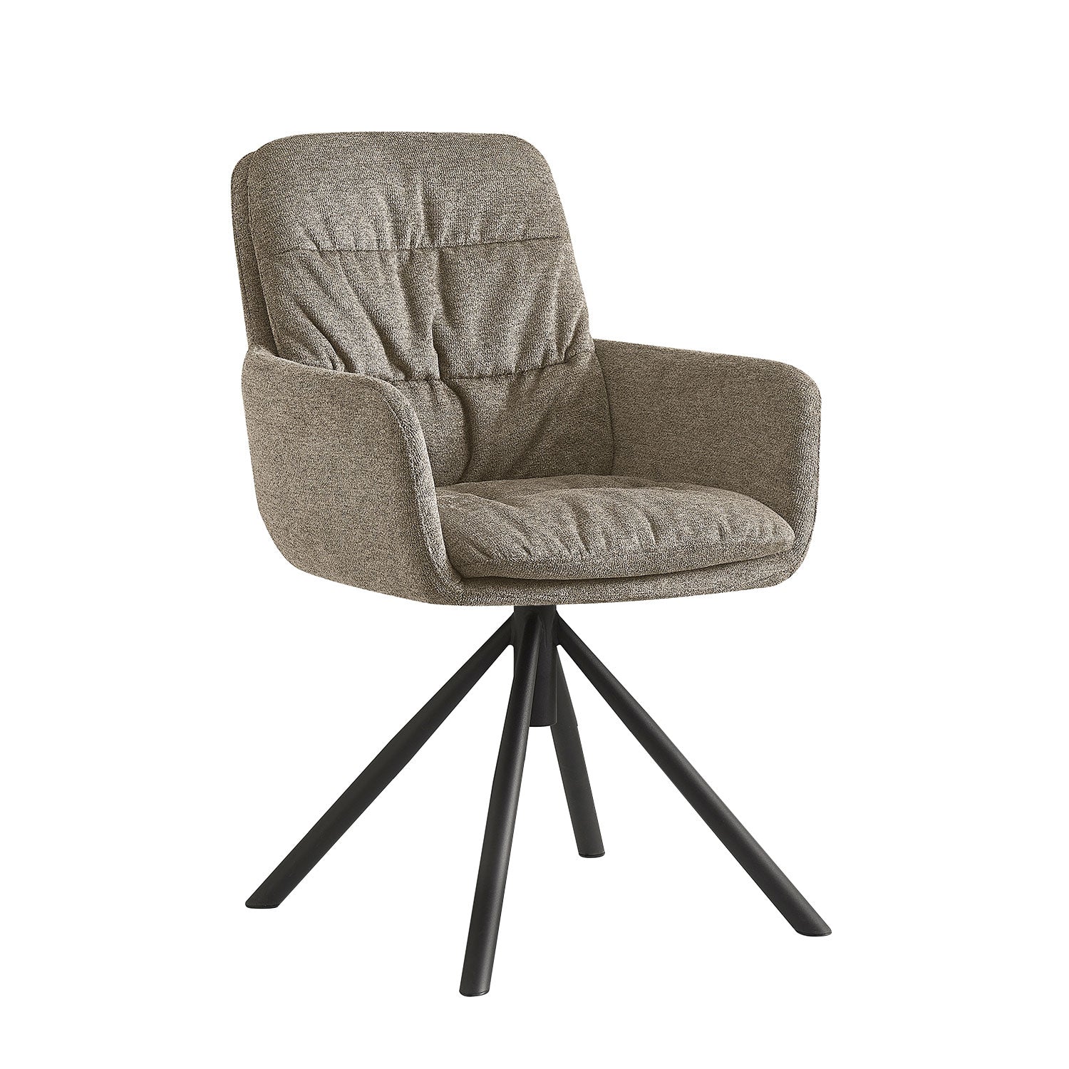 CAZAR – Drehbarer Polsterstuhl mit Armlehne & Metallgestell