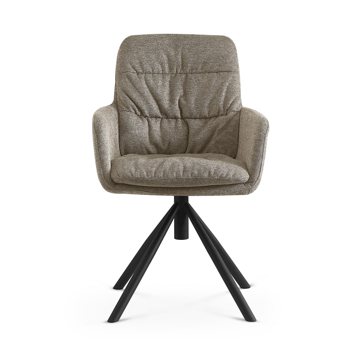 CAZAR – Drehbarer Polsterstuhl mit Armlehne & Metallgestell