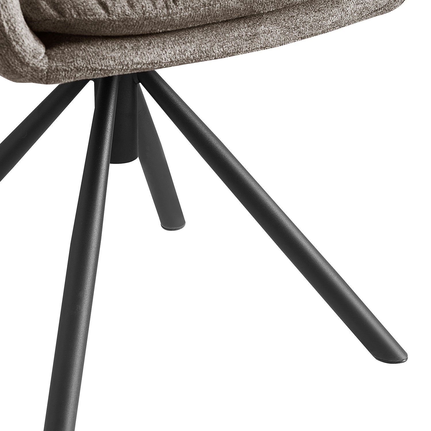 CAZAR – Drehbarer Polsterstuhl mit Armlehne & Metallgestell