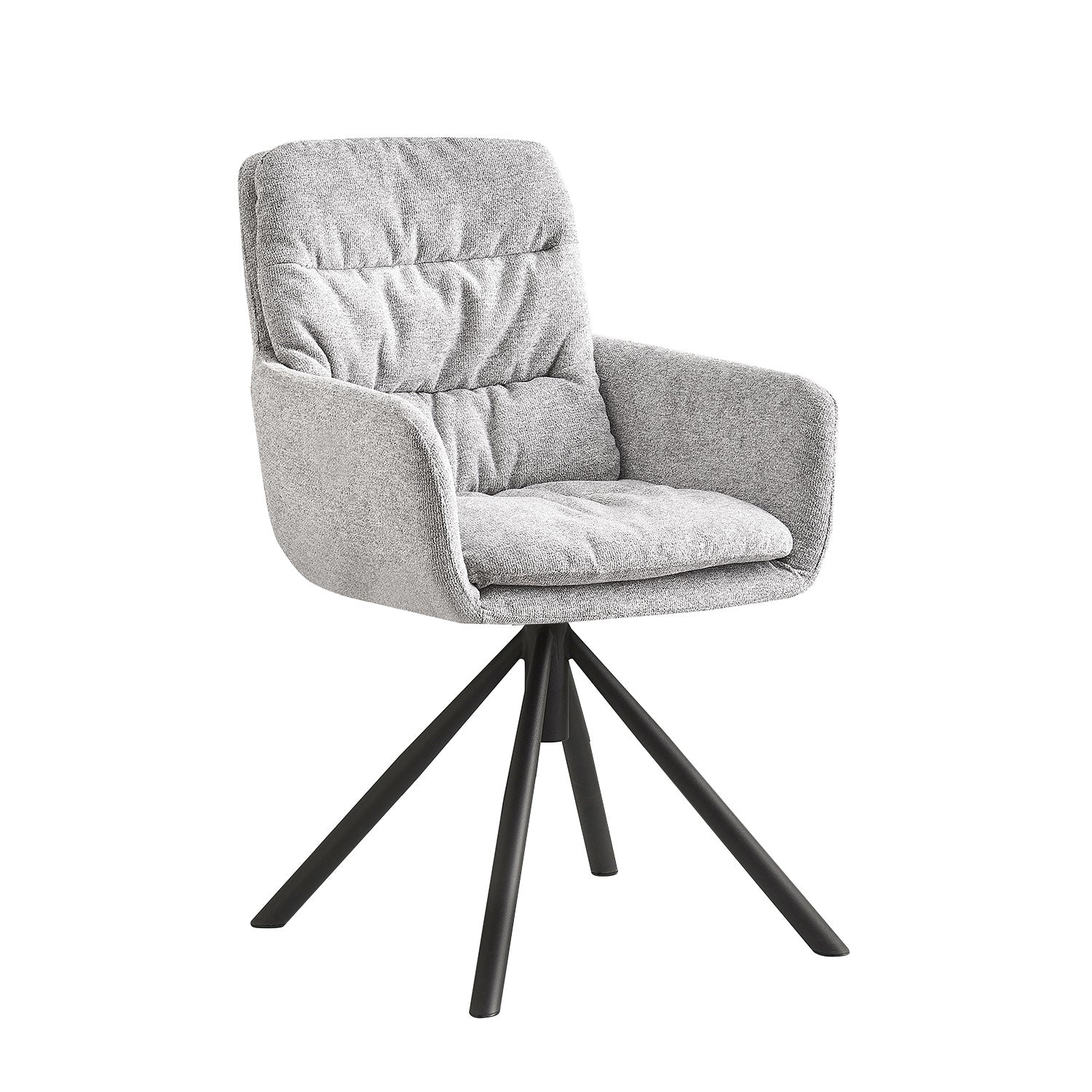 CAZAR – Drehbarer Polsterstuhl mit Armlehne & Metallgestell