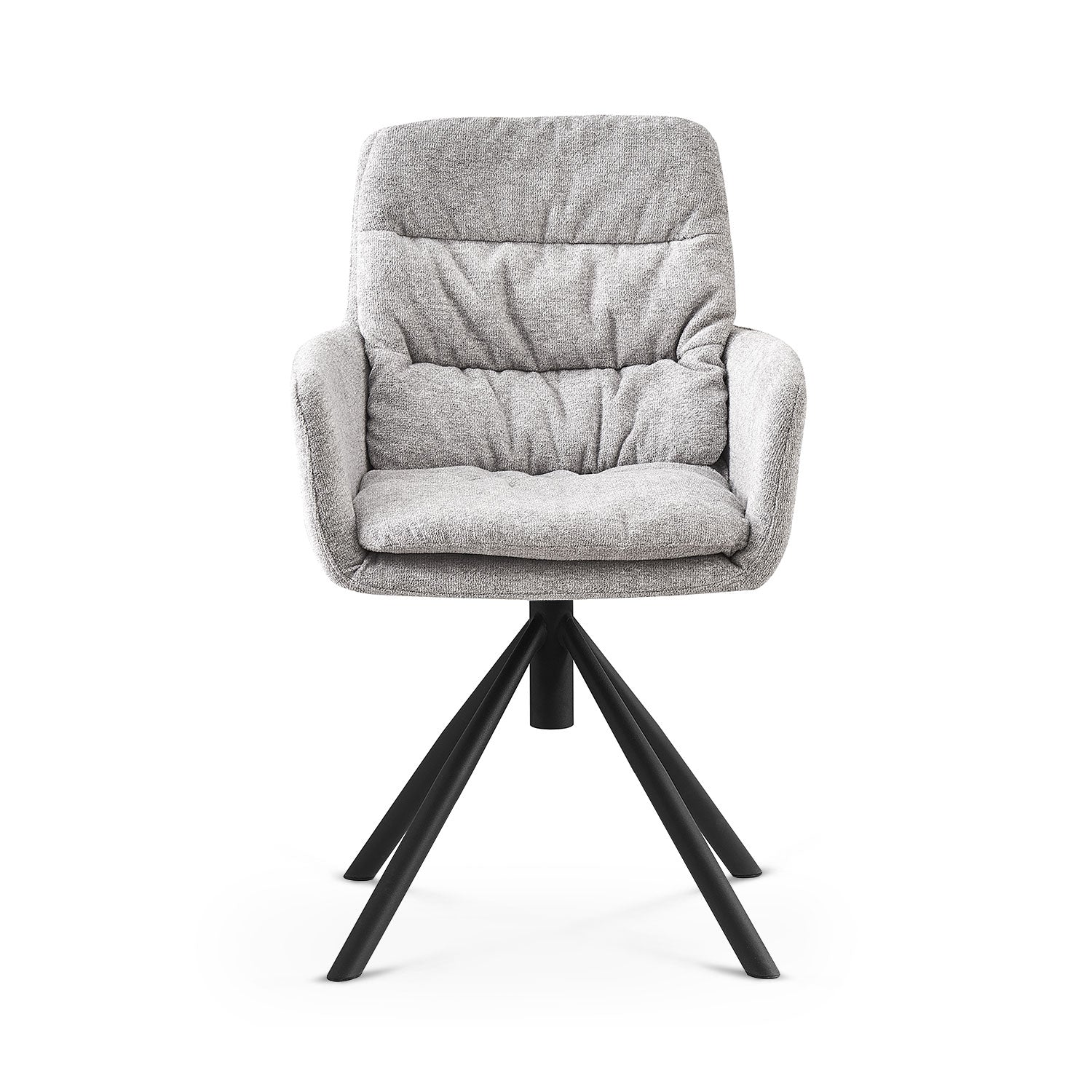 CAZAR – Drehbarer Polsterstuhl mit Armlehne & Metallgestell