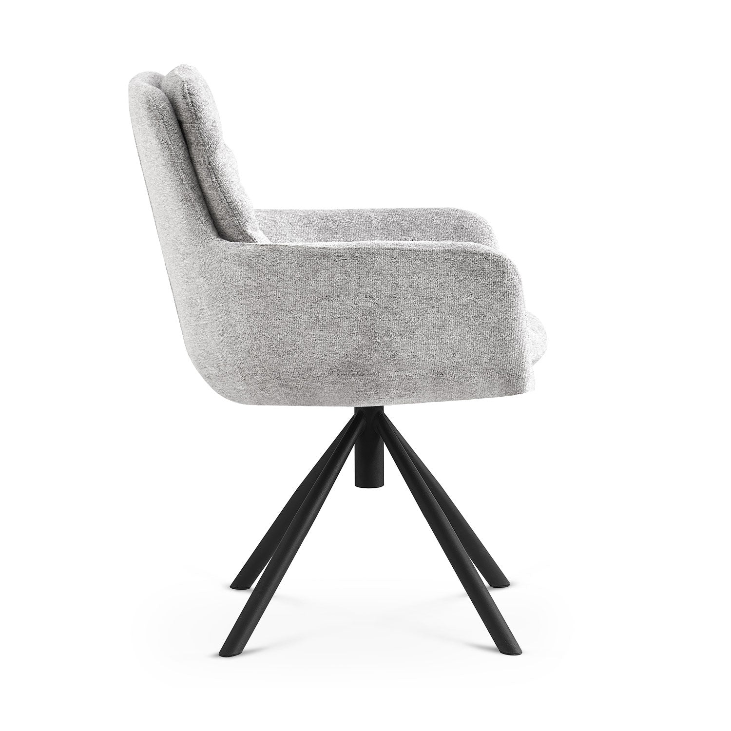 CAZAR – Drehbarer Polsterstuhl mit Armlehne & Metallgestell