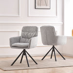 CAZAR – Drehbarer Polsterstuhl mit Armlehne & Metallgestell