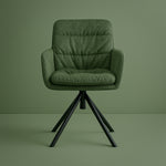 CAZAR – Drehbarer Polsterstuhl mit Armlehne & Metallgestell