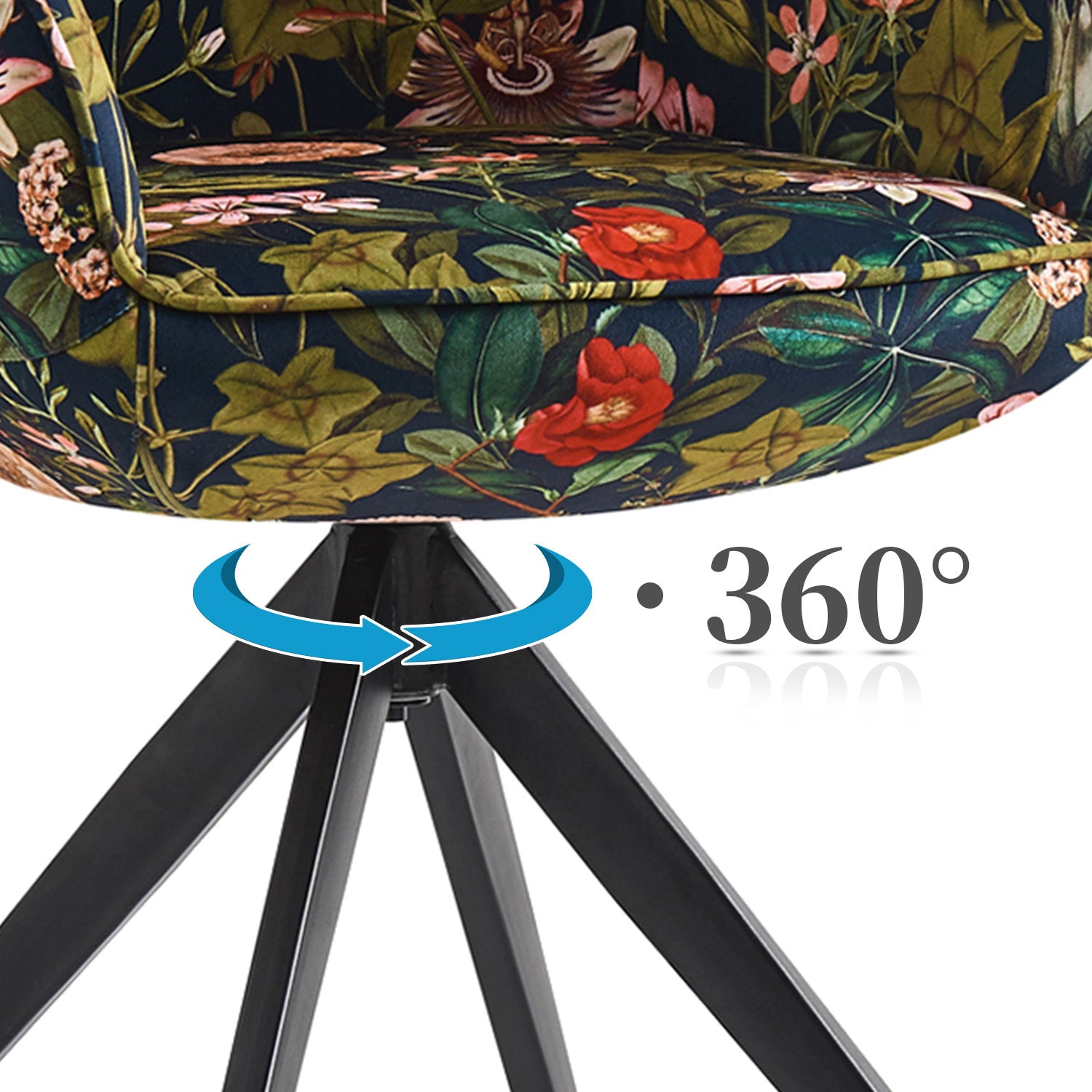 B-Ware Esszimmerstuhl ARVIT, Blumen Muster