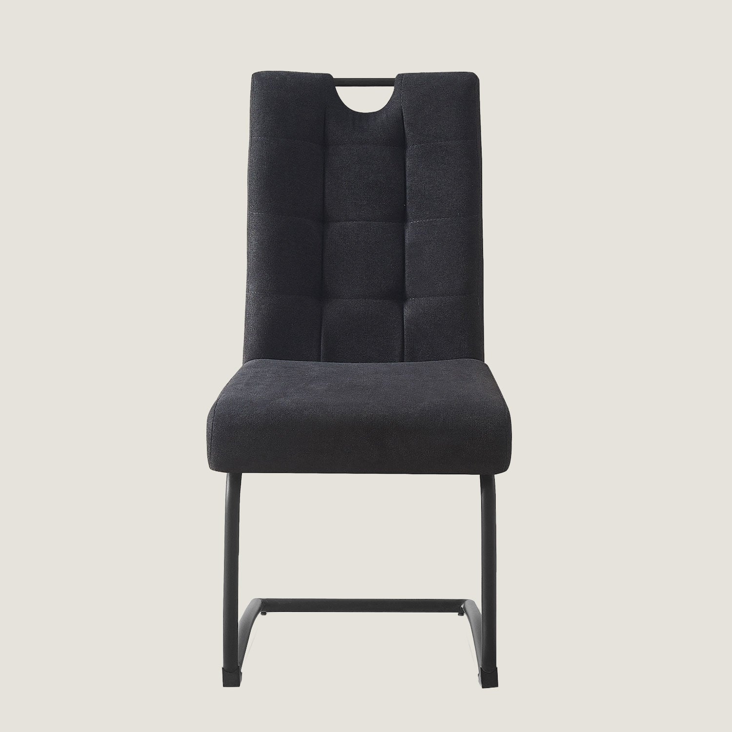 Esszimmerstühle 2er Set SOFIA – Schwingstuhl mit Griff & Federkern Polsterung