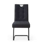 Esszimmerstühle 2er Set SOFIA – Schwingstuhl mit Griff & Federkern Polsterung