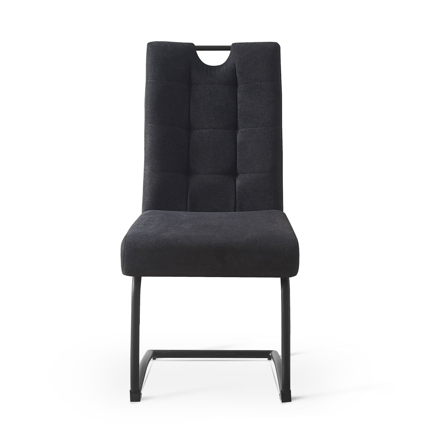 Esszimmerstühle 2er Set SOFIA – Schwingstuhl mit Griff & Federkern Polsterung