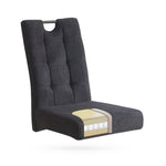 B-Ware Schwingstuhl SOFIA mit Taschenfederkern Polsterung, 2er Set, Anthrazit